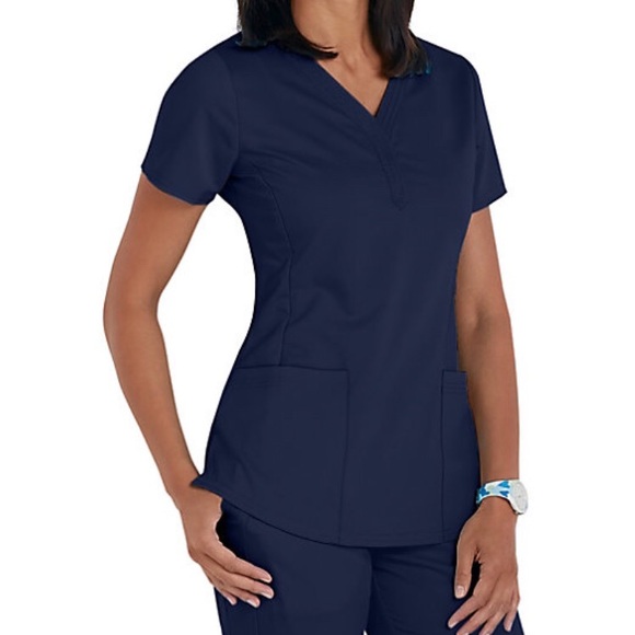 healing hands Other - NWT Purple Label Healing Hands Navy Scrub Top